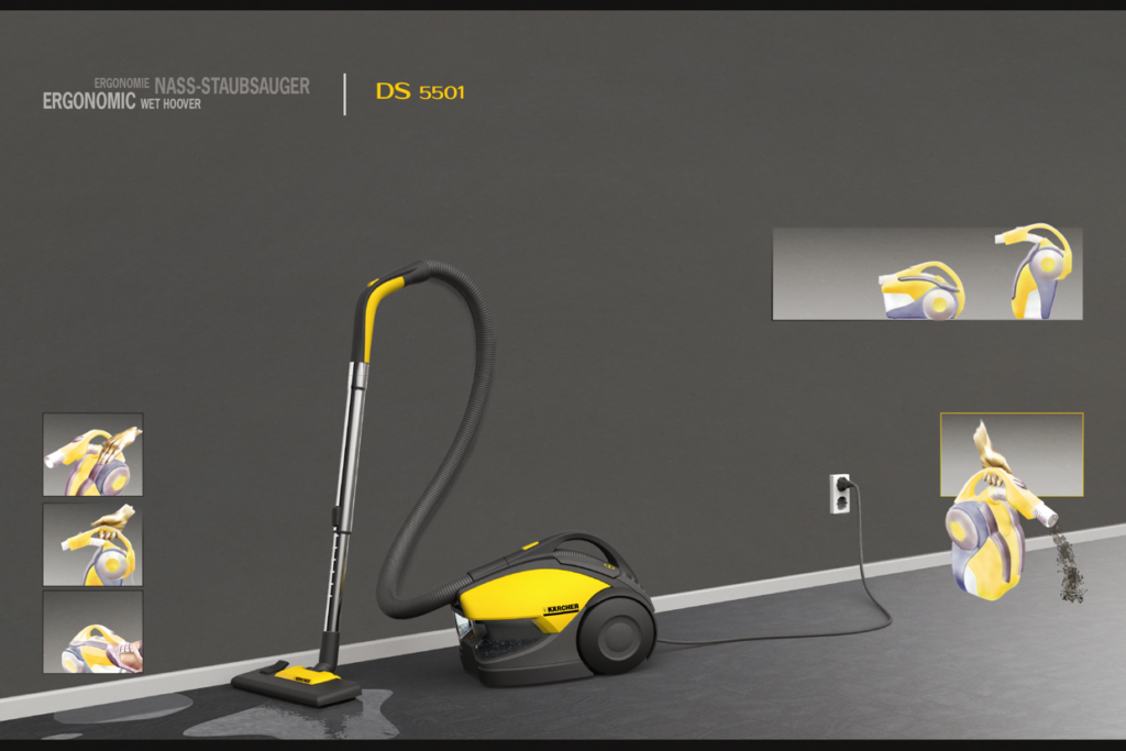 Ergonomie Nass-Staubsauger