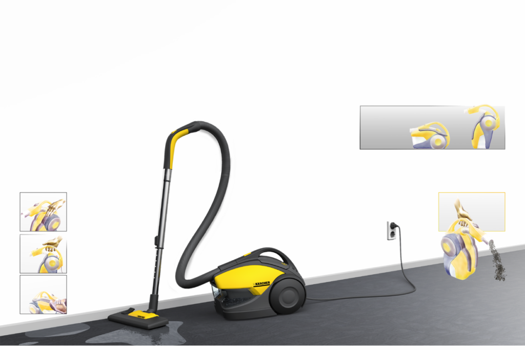 Ergonomie Nass-Staubsauger