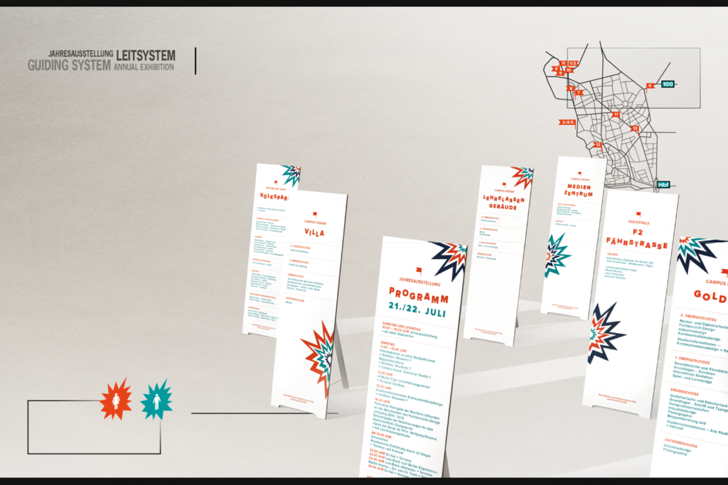 Jahresausstellung Leitsystem