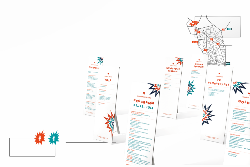 Jahresausstellung Leitsystem