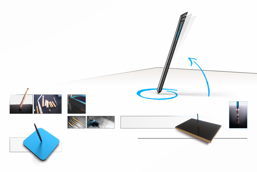 Magnetismus stehender Stift_a