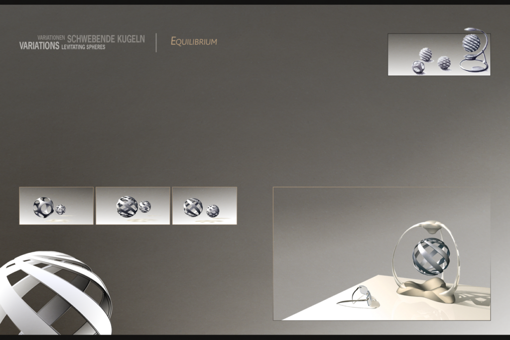 Variationen Schwebende kugeln